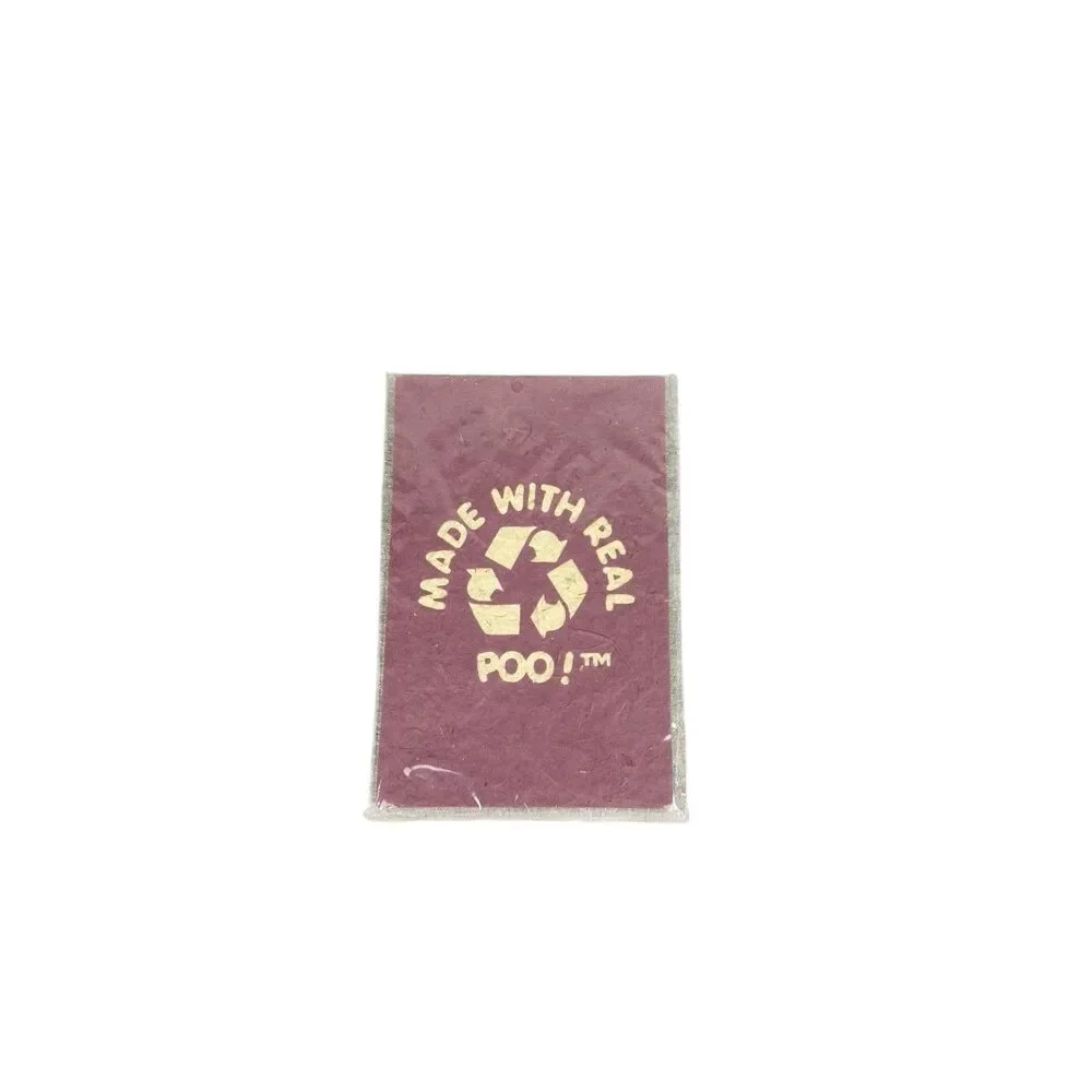 Elephant Poo Paper Notebook.  Made with real Poo! 8.5
